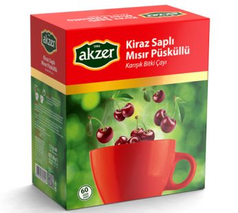 Akzer Kiraz Saplı & Mısır Püsküllü Çay 60’lı