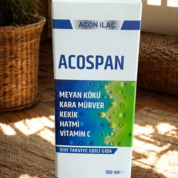 Acospan Şurup Meyan Kökü, Kara Mürver, Kekik, Hatmi ve Vitamin C